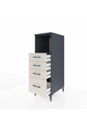 Kronos Dolap Tek Raflı 4 Çekmeceli 44x59x134 - S82M075V4C