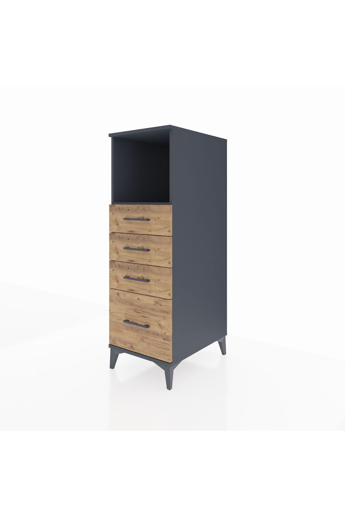 Kronos Dolap Tek Raflı 4 Çekmeceli 44x59x134 - S82M075V6C