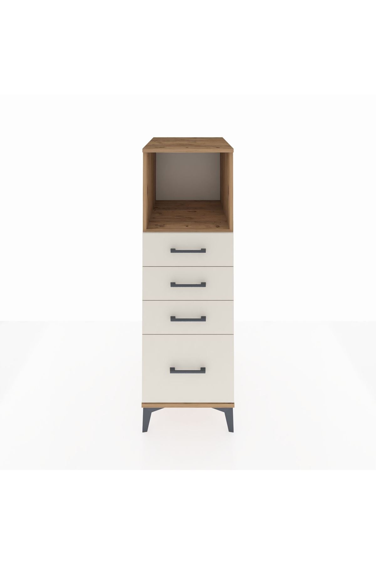 Kronos Dolap Tek Raflı 4 Çekmeceli 44x59x134 - S82M075V7C