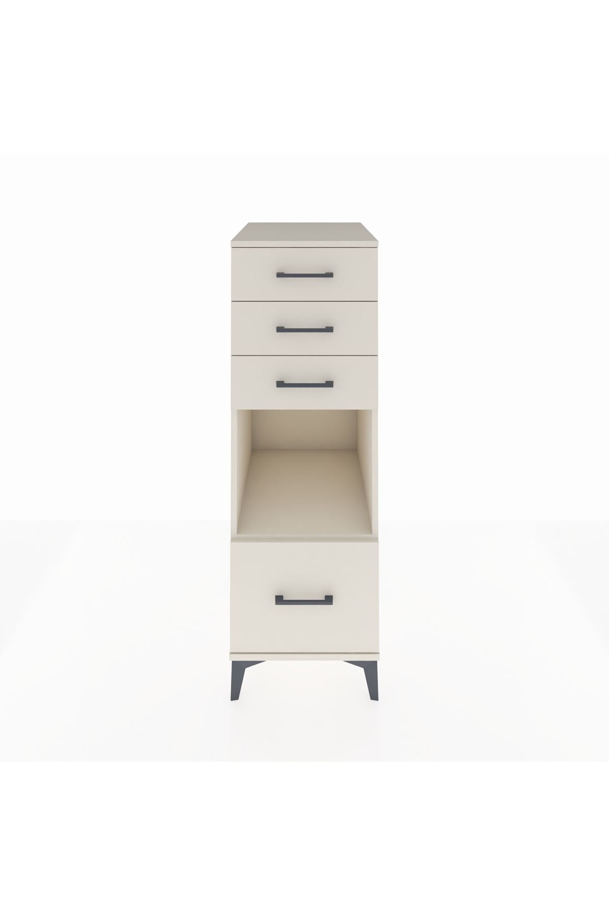 Kronos Dolap Tek Raflı 4 Çekmeceli 44x59x134 - S82M076V1C