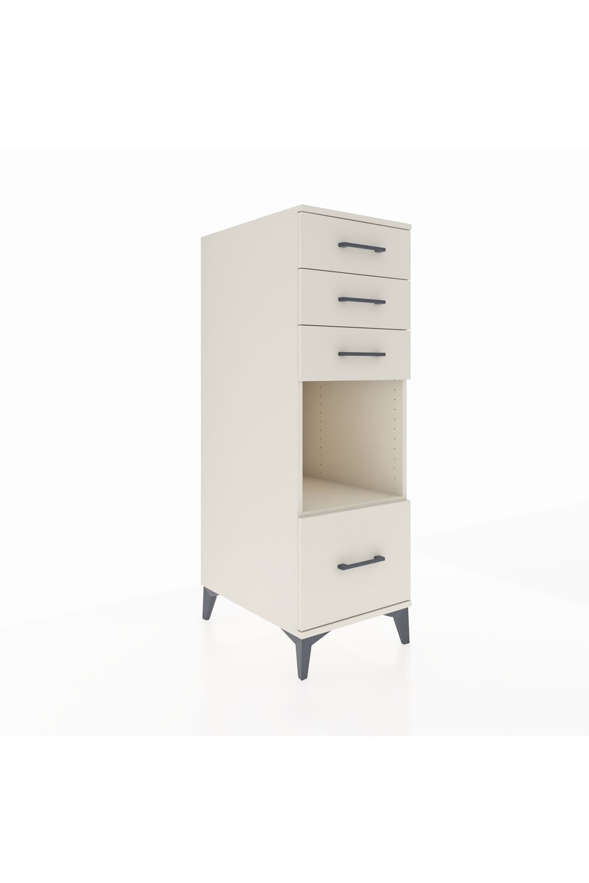 Kronos Dolap Tek Raflı 4 Çekmeceli 44x59x134 - S82M076V1C