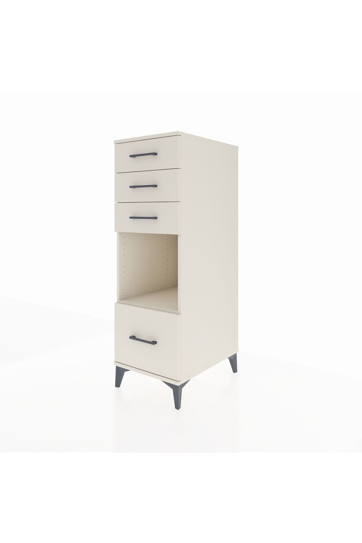 Kronos Dolap Tek Raflı 4 Çekmeceli 44x59x134 - S82M076V1C