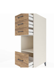 Kronos Dolap Tek Raflı 4 Çekmeceli 44x59x134 - S82M076V3C