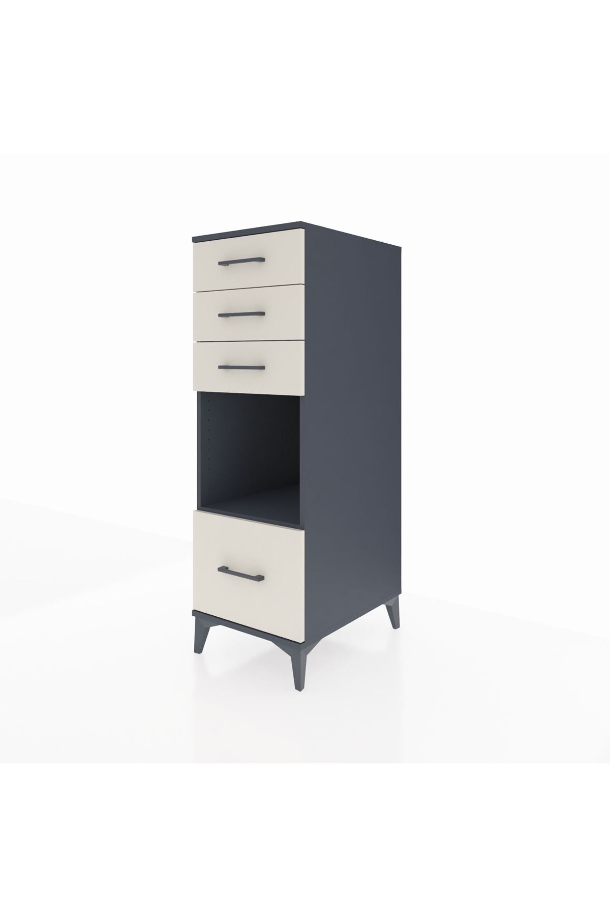 Kronos Dolap Tek Raflı 4 Çekmeceli 44x59x134 - S82M076V4C