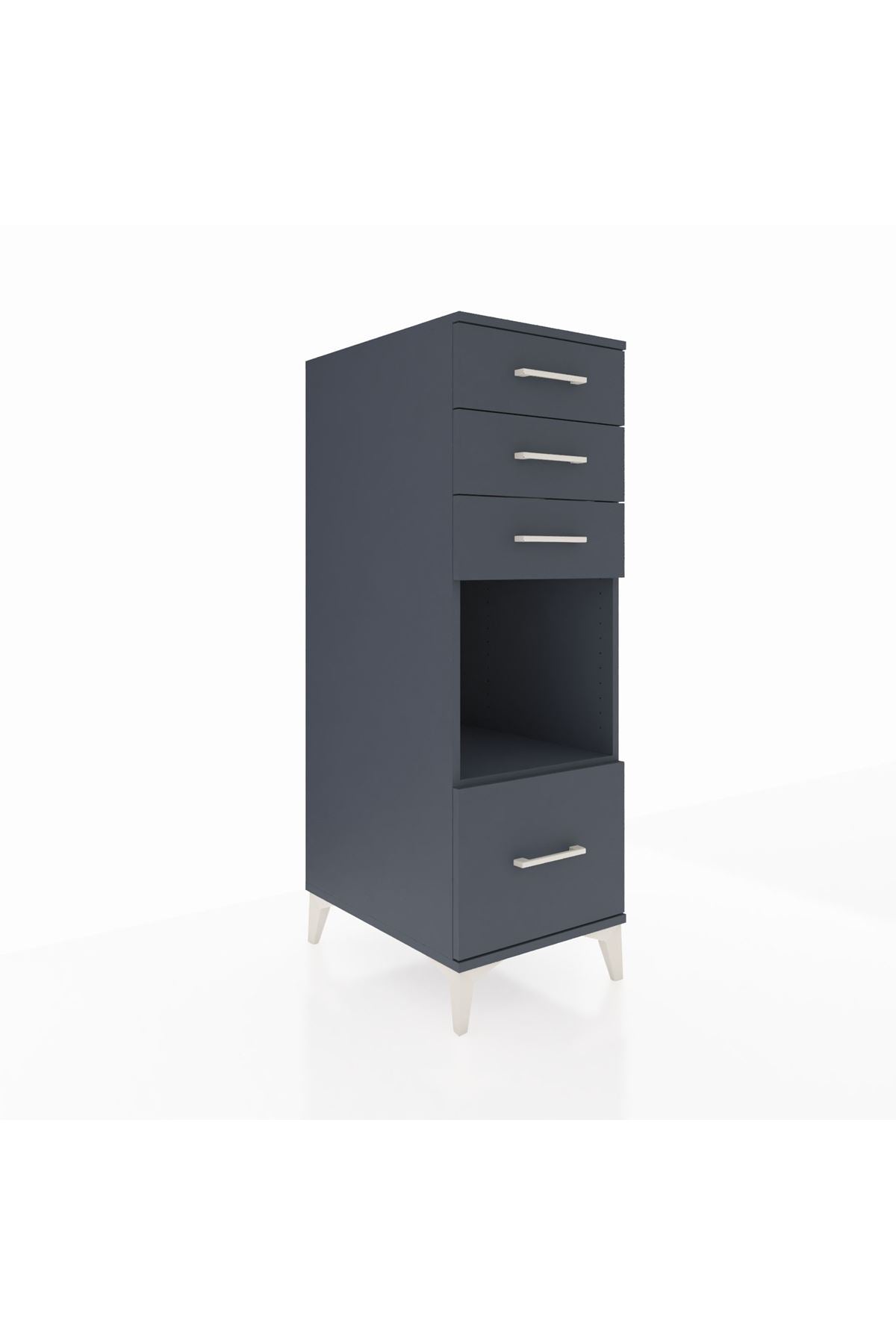 Kronos Dolap Tek Raflı 4 Çekmeceli 44x59x134 - S82M076V5C