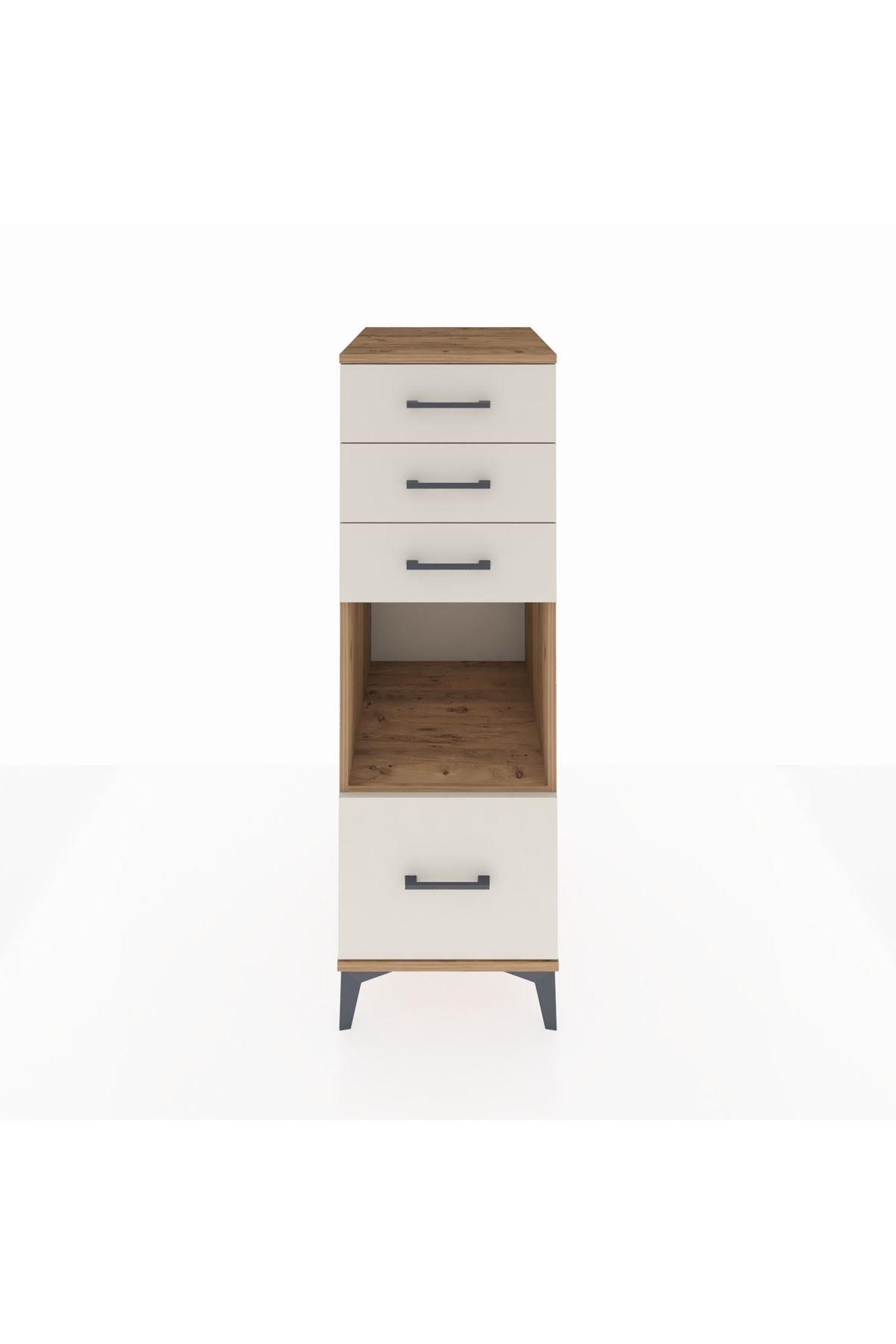 Kronos Dolap Tek Raflı 4 Çekmeceli 44x59x134 - S82M076V7C
