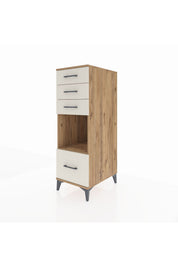 Kronos Dolap Tek Raflı 4 Çekmeceli 44x59x134 - S82M076V7C