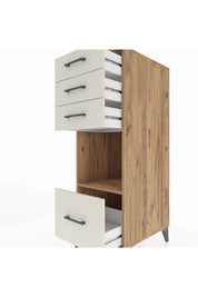 Kronos Dolap Tek Raflı 4 Çekmeceli 44x59x134 - S82M076V7C