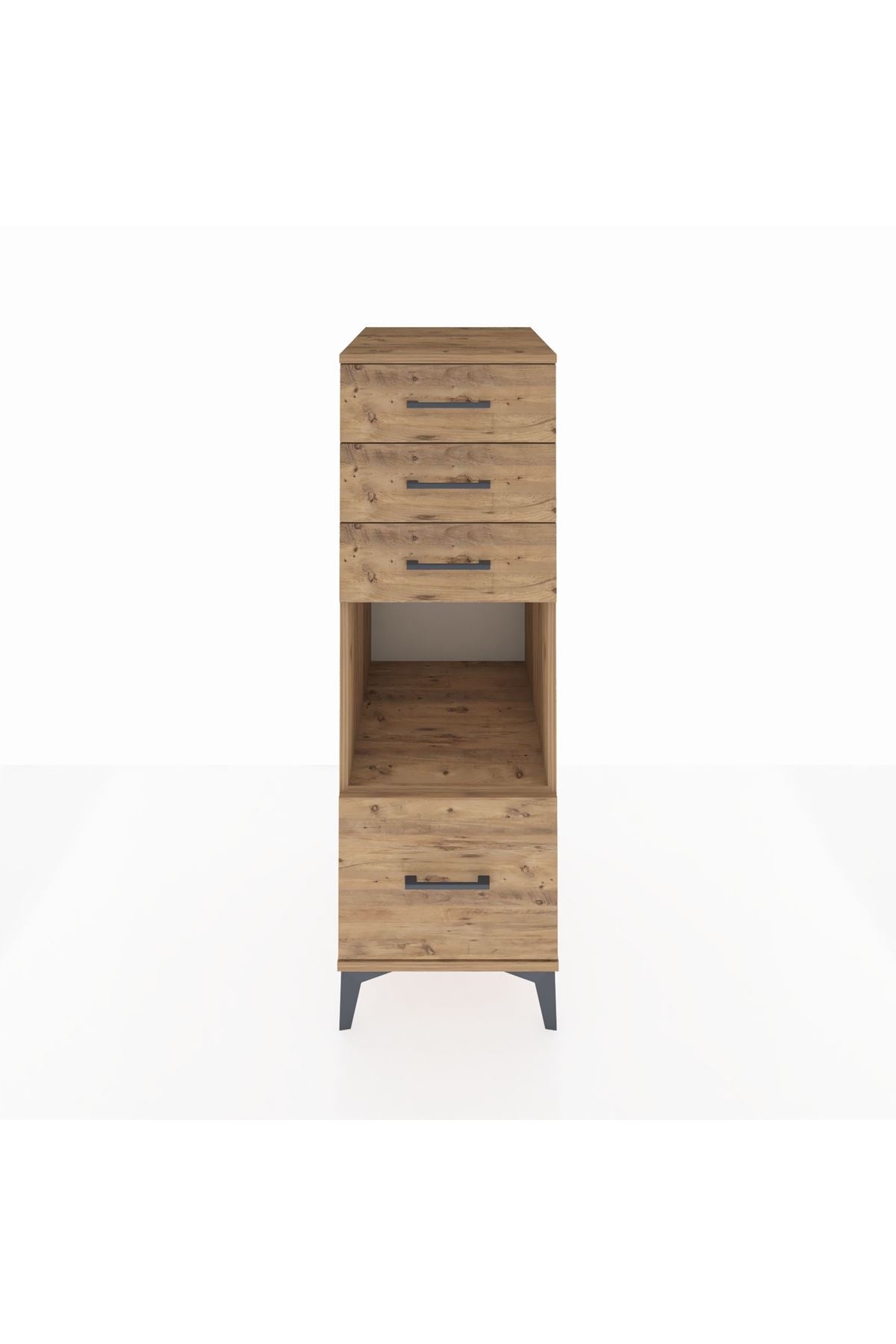 Kronos Dolap Tek Raflı 4 Çekmeceli 44x59x134 - S82M076V9C