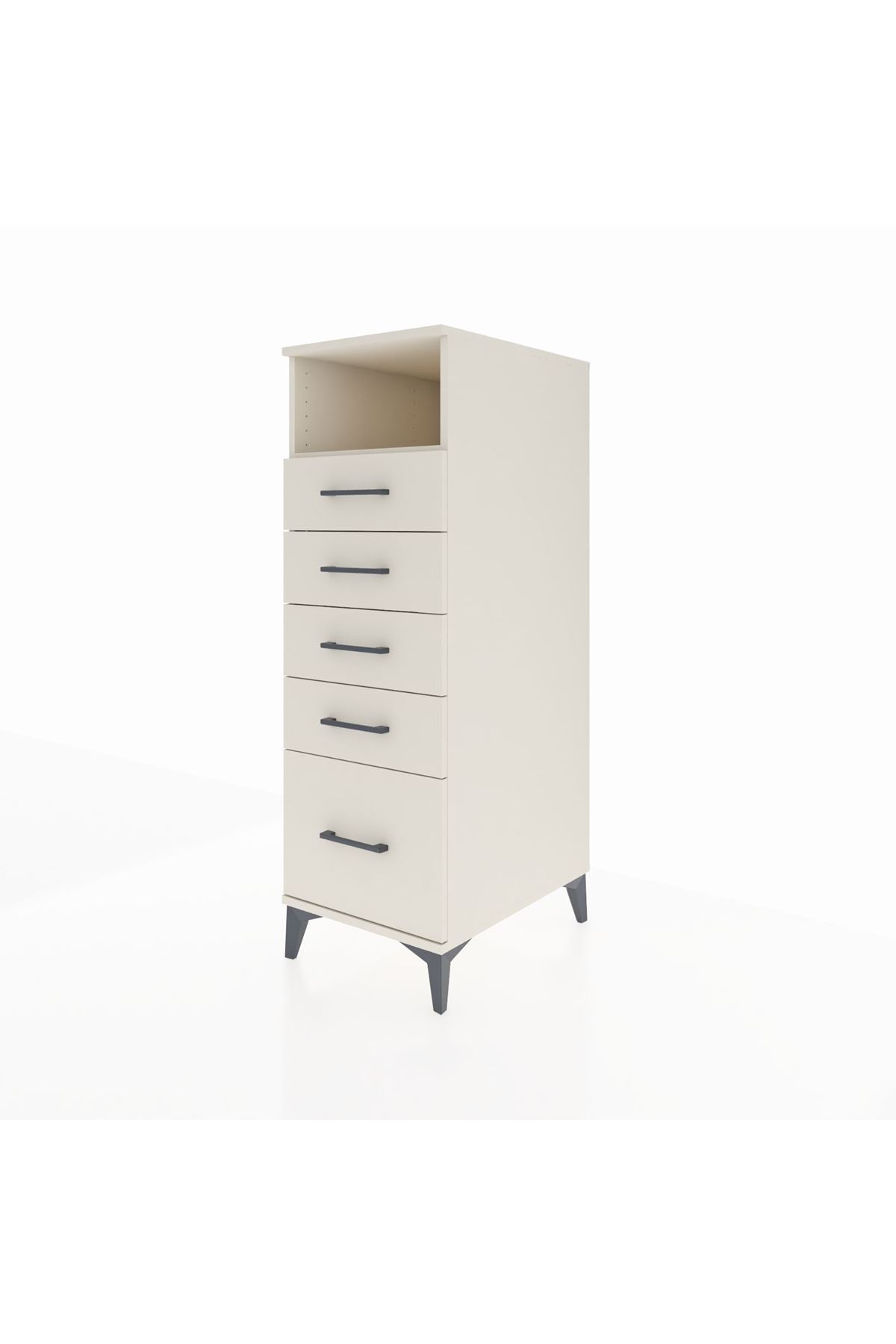 Kronos Dolap Tek Raflı 5 Çekmeceli 44x59x134 - S82M077V1C