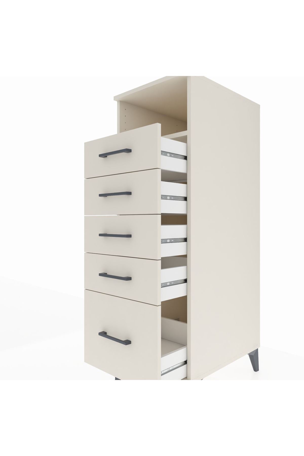 Kronos Dolap Tek Raflı 5 Çekmeceli 44x59x134 - S82M077V1C