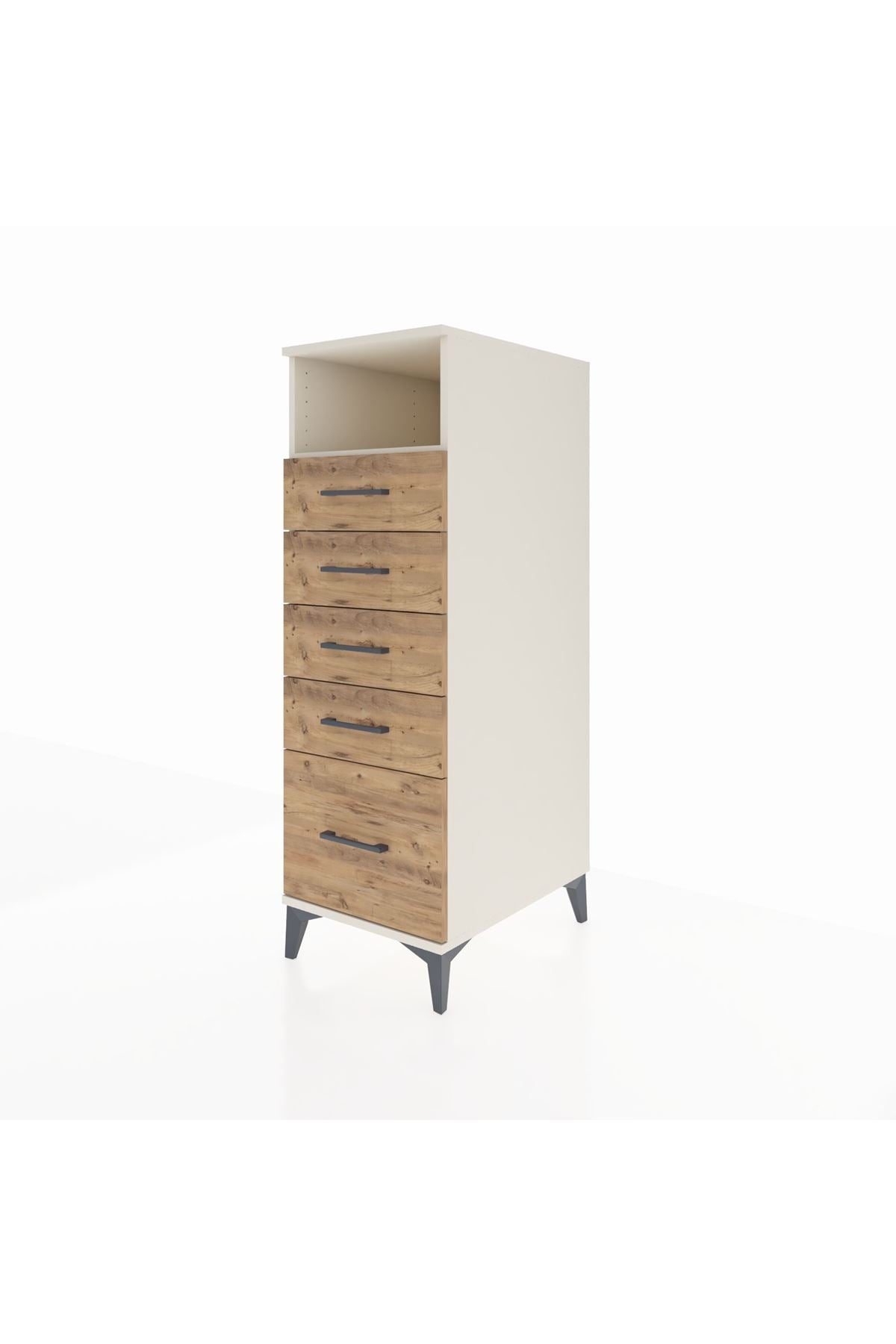 Kronos Dolap Tek Raflı 5 Çekmeceli 44x59x134 - S82M077V3C