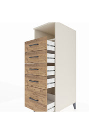 Kronos Dolap Tek Raflı 5 Çekmeceli 44x59x134 - S82M077V3C