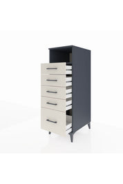 Kronos Dolap Tek Raflı 5 Çekmeceli 44x59x134 - S82M077V4C