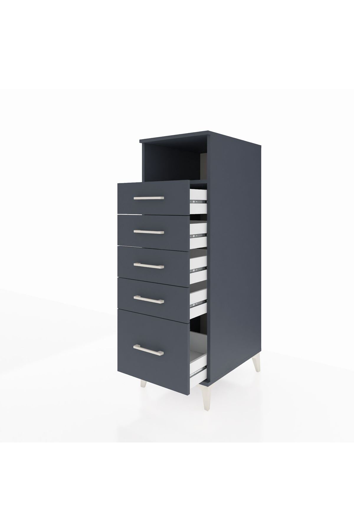 Kronos Dolap Tek Raflı 5 Çekmeceli 44x59x134 - S82M077V5C