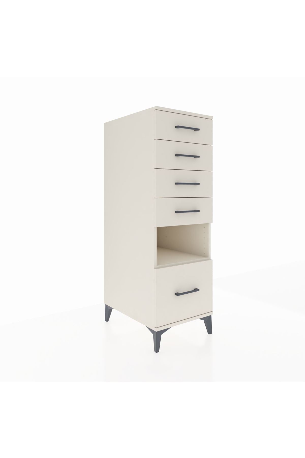 Kronos Dolap Tek Raflı 5 Çekmeceli 44x59x134 - S82M078V1C