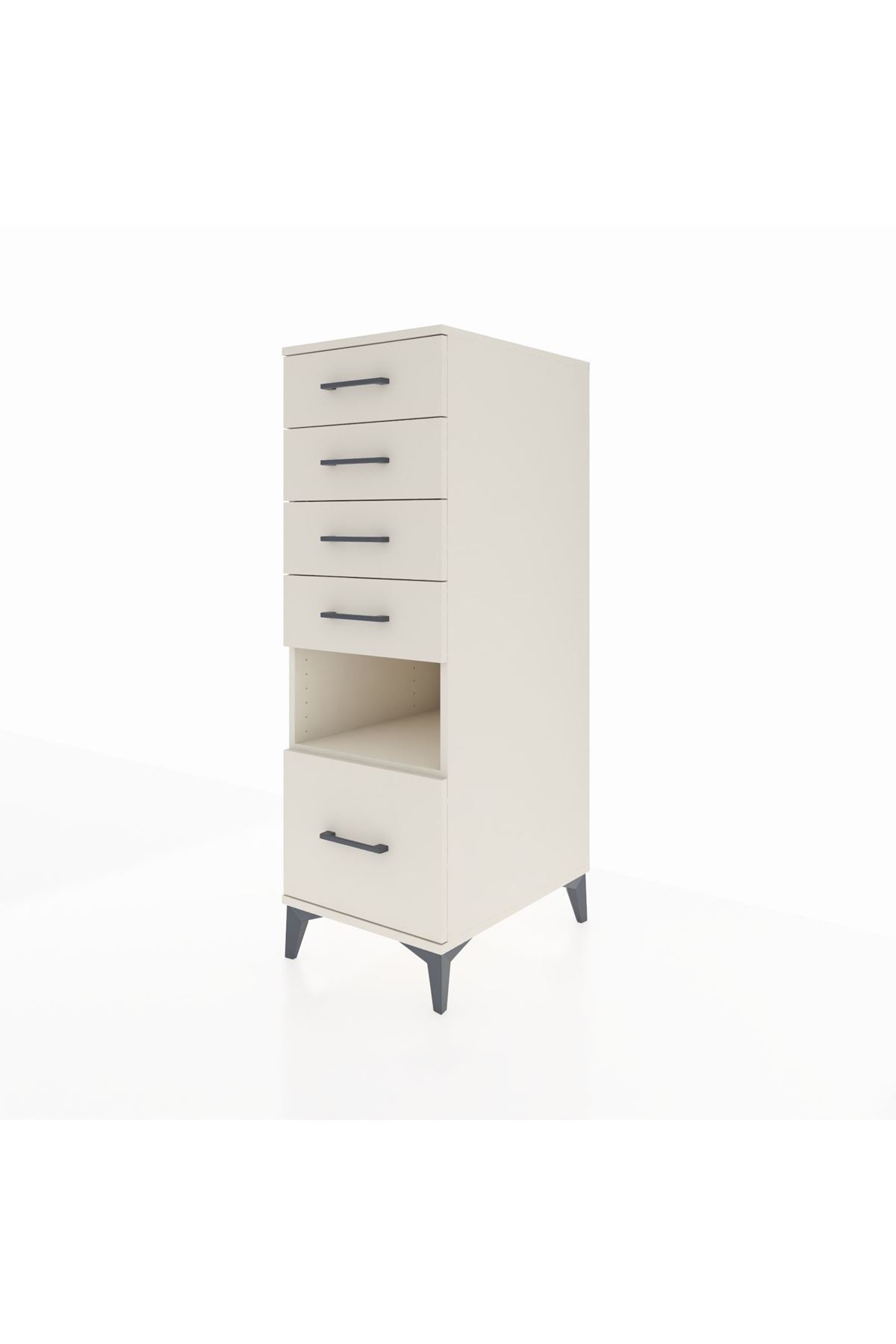 Kronos Dolap Tek Raflı 5 Çekmeceli 44x59x134 - S82M078V1C
