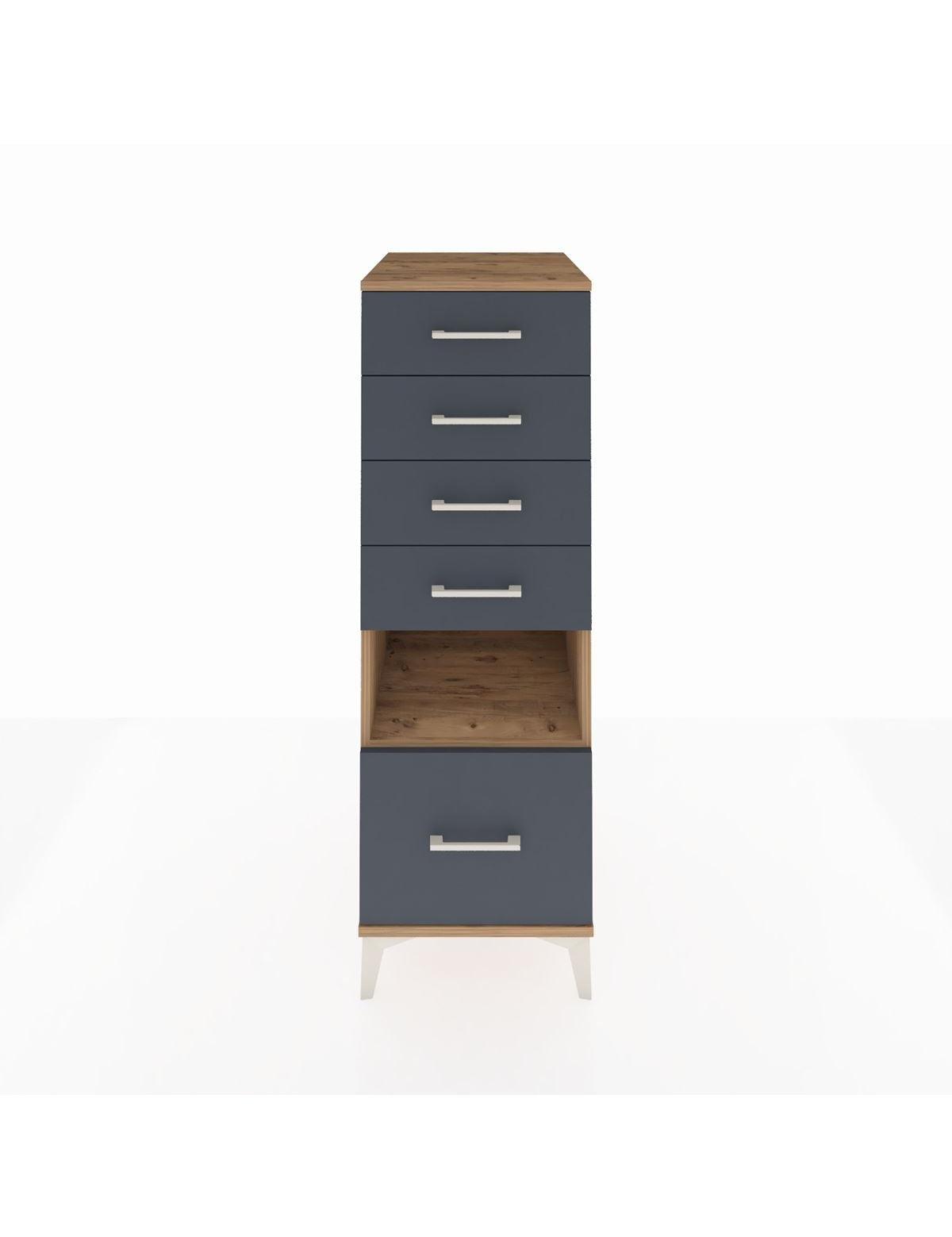 Kronos Dolap Tek Raflı 5 Çekmeceli 44x59x134 - S82M078V8C