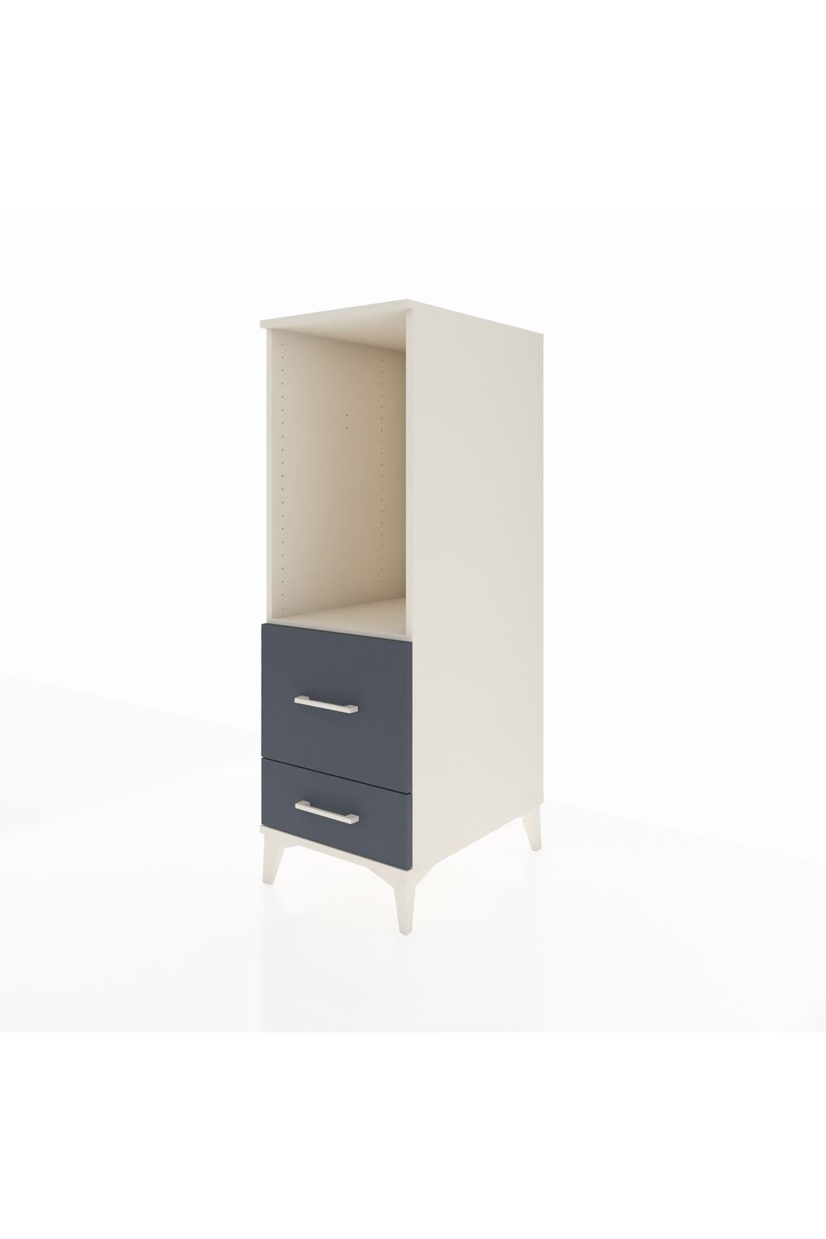 Kronos Dolap Tek Raflı 2 Çekmeceli 44x59x134 - S82M079V2C