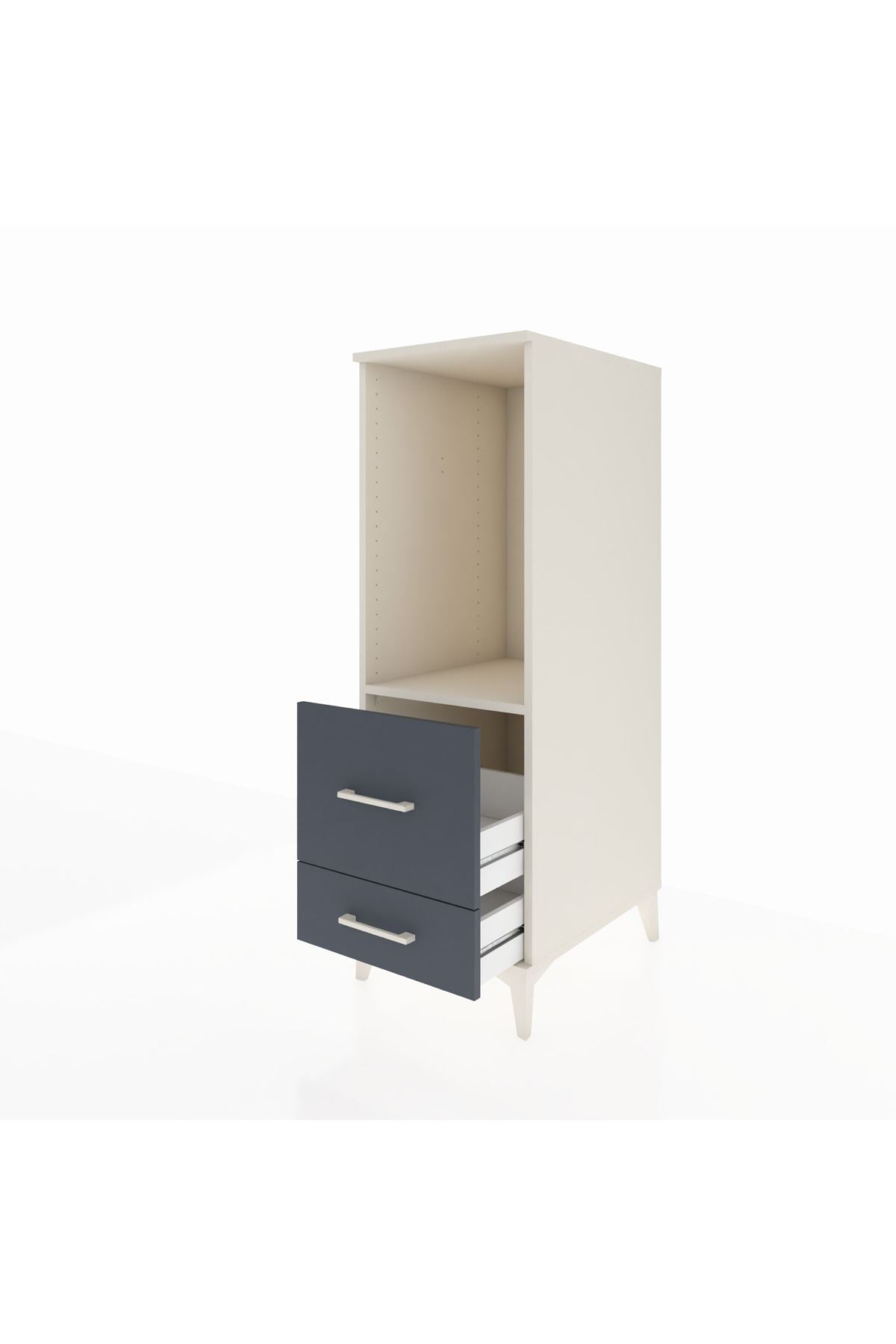 Kronos Dolap Tek Raflı 2 Çekmeceli 44x59x134 - S82M079V2C