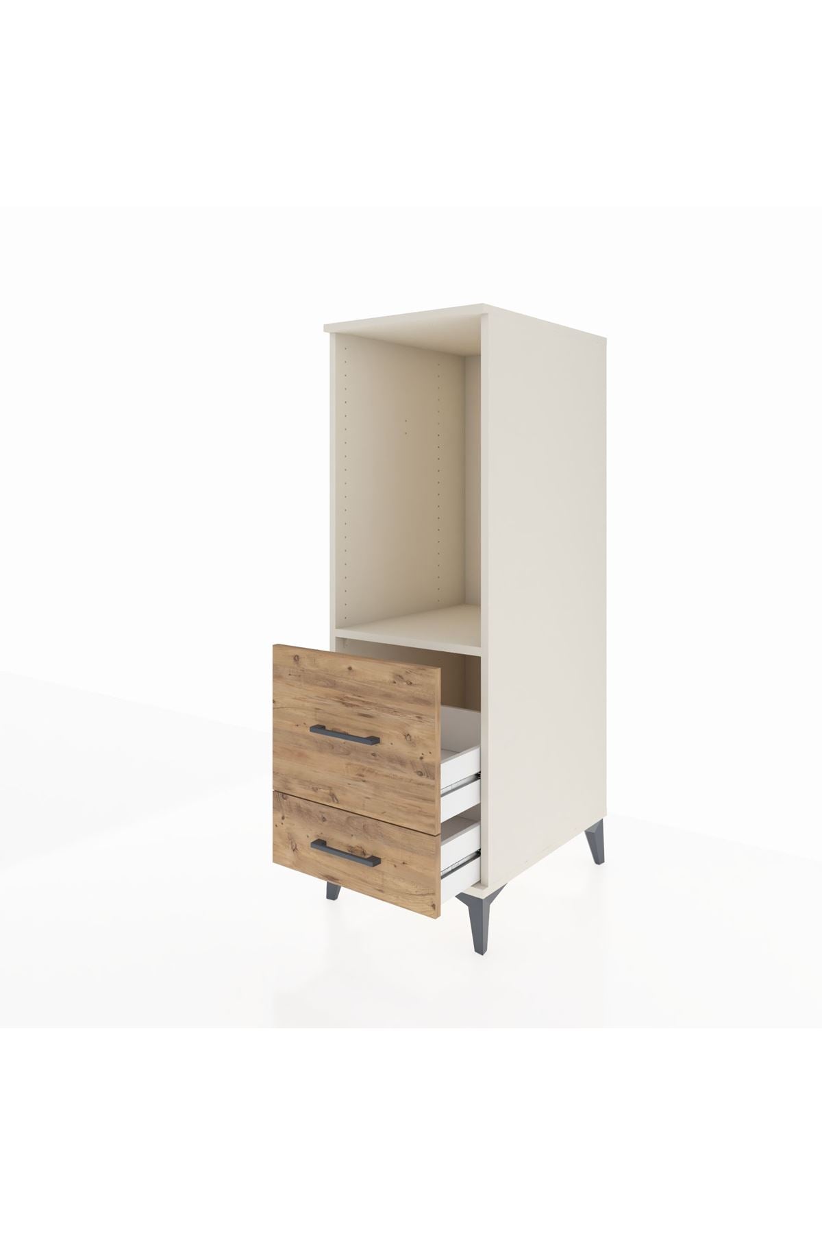 Kronos Dolap Tek Raflı 2 Çekmeceli 44x59x134 - S82M079V3C