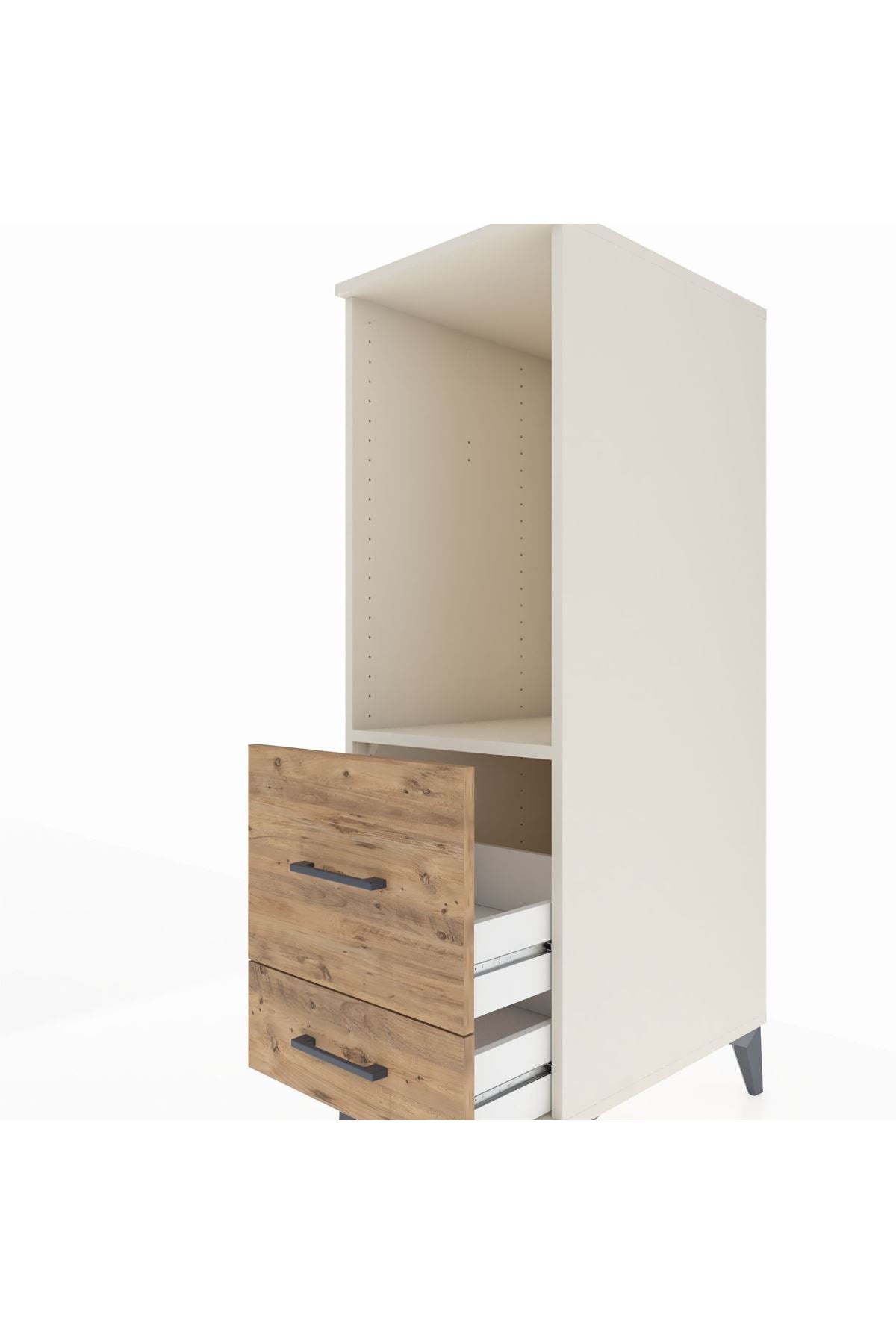 Kronos Dolap Tek Raflı 2 Çekmeceli 44x59x134 - S82M079V3C