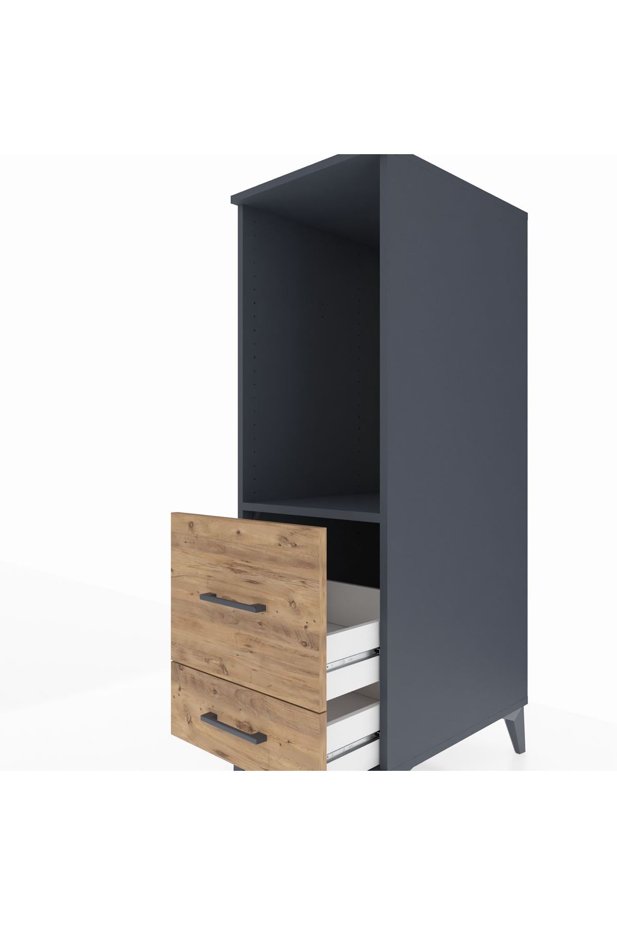 Kronos Dolap Tek Raflı 2 Çekmeceli 44x59x134 - S82M079V6C
