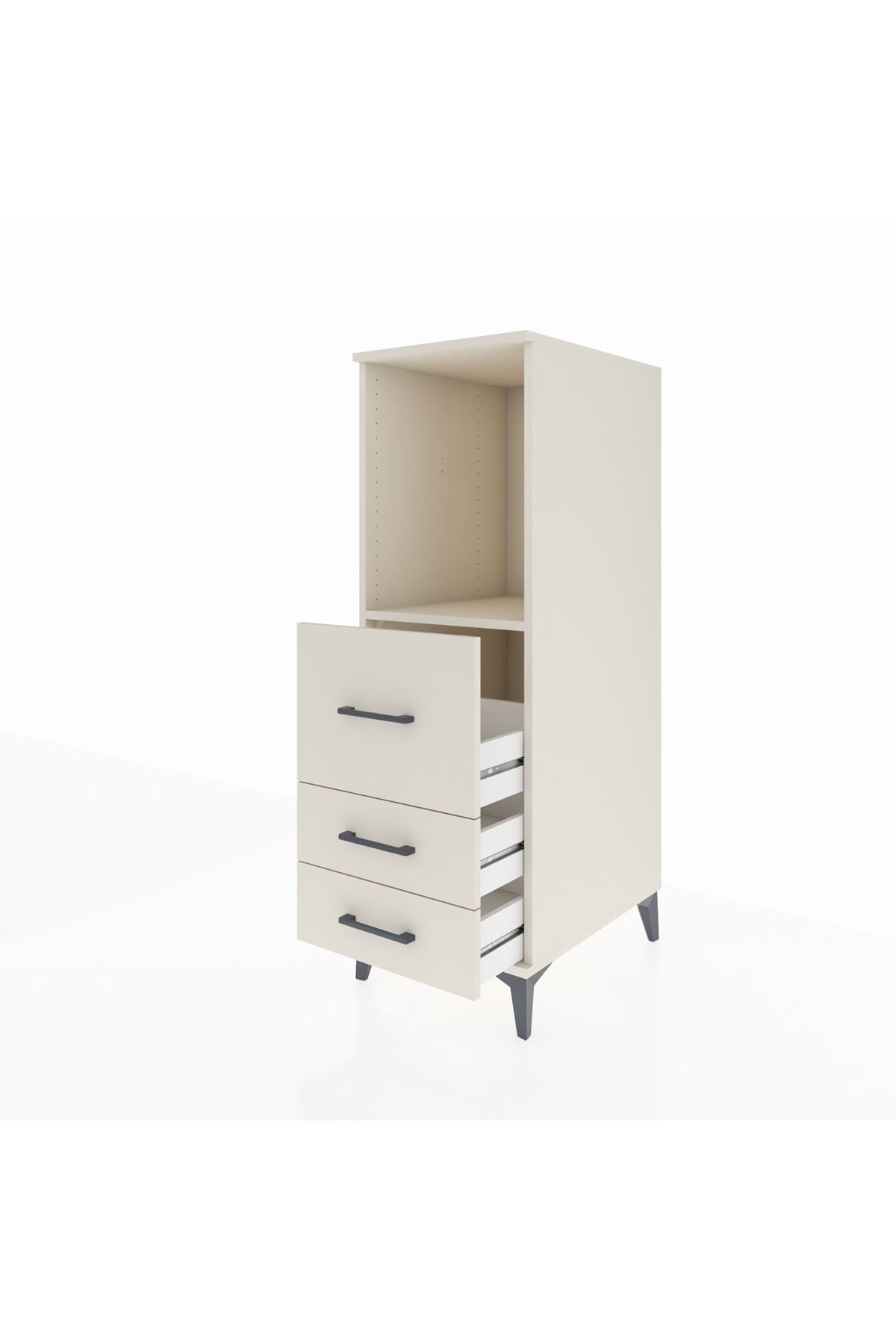 Kronos Dolap Tek Raflı 3 Çekmeceli 44x59x134 - S82M080V1C