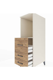 Kronos Dolap Tek Raflı 3 Çekmeceli 44x59x134 - S82M080V3C