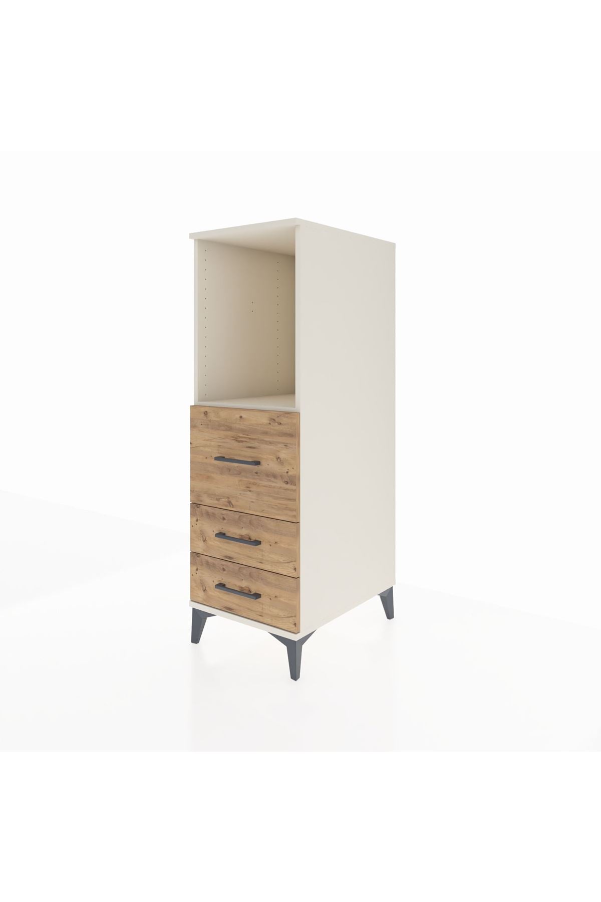Kronos Dolap Tek Raflı 3 Çekmeceli 44x59x134 - S82M080V3C