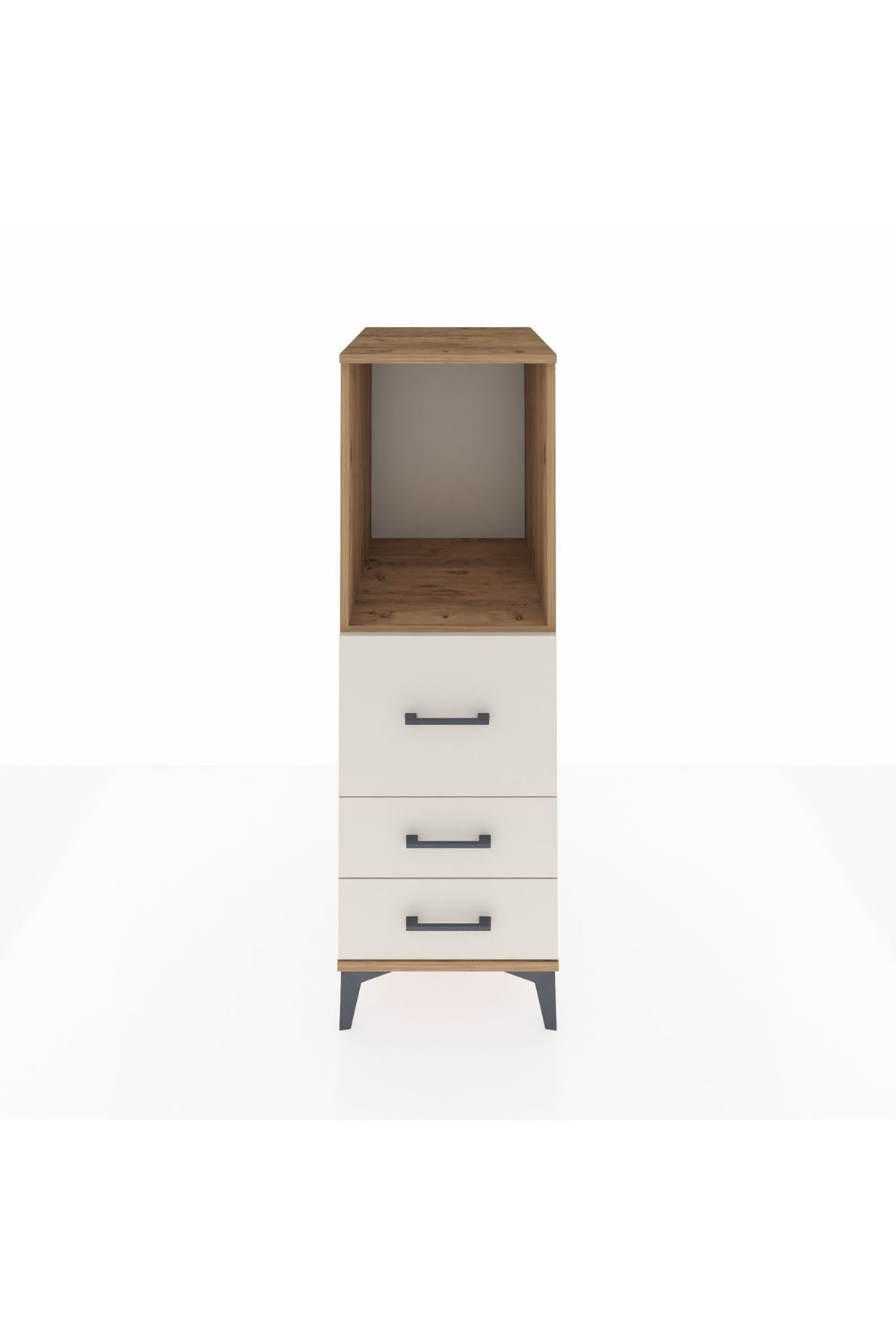 Kronos Dolap Tek Raflı 3 Çekmeceli 44x59x134 - S82M080V7C