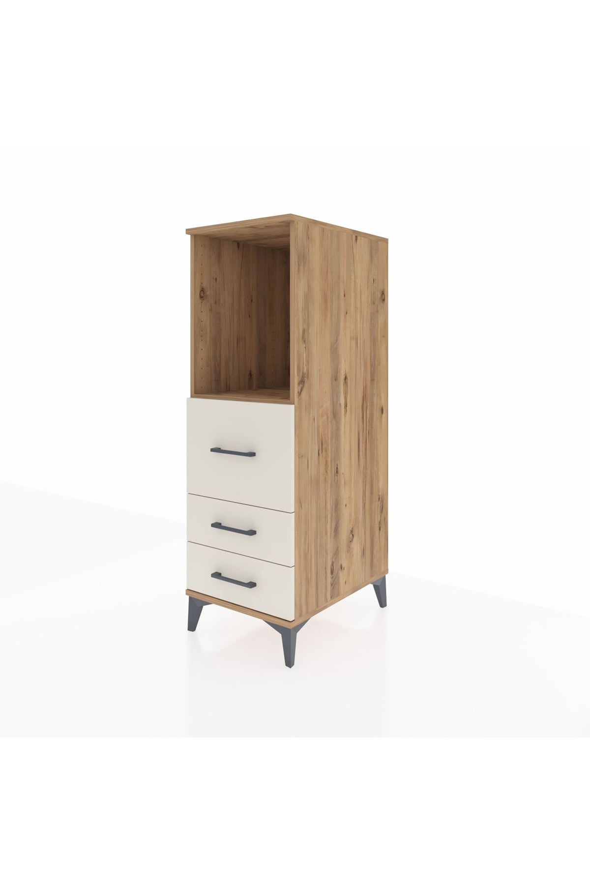 Kronos Dolap Tek Raflı 3 Çekmeceli 44x59x134 - S82M080V7C