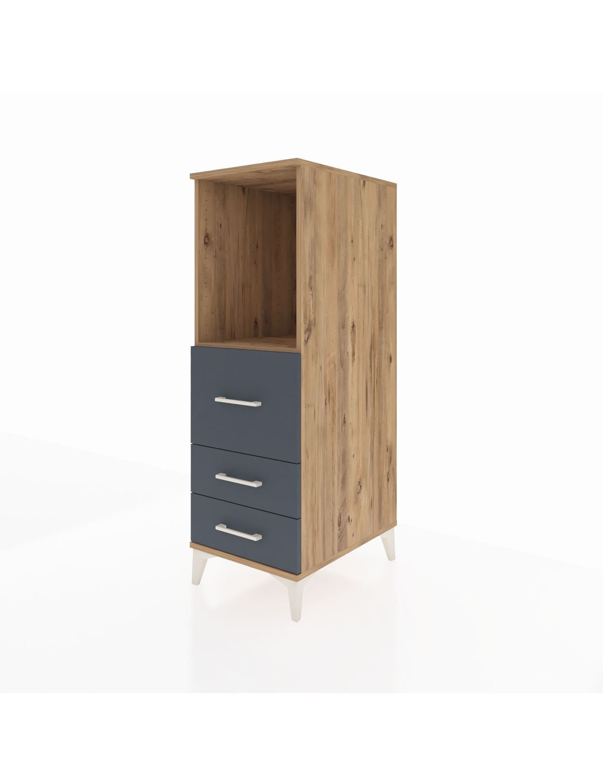 Kronos Dolap Tek Raflı 3 Çekmeceli 44x59x134 - S82M080V8C