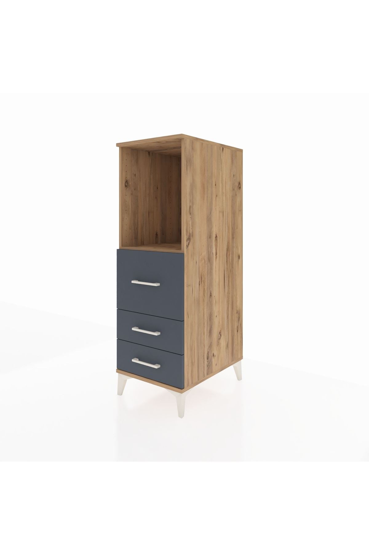 Kronos Dolap Tek Raflı 3 Çekmeceli 44x59x134 - S82M080V8C