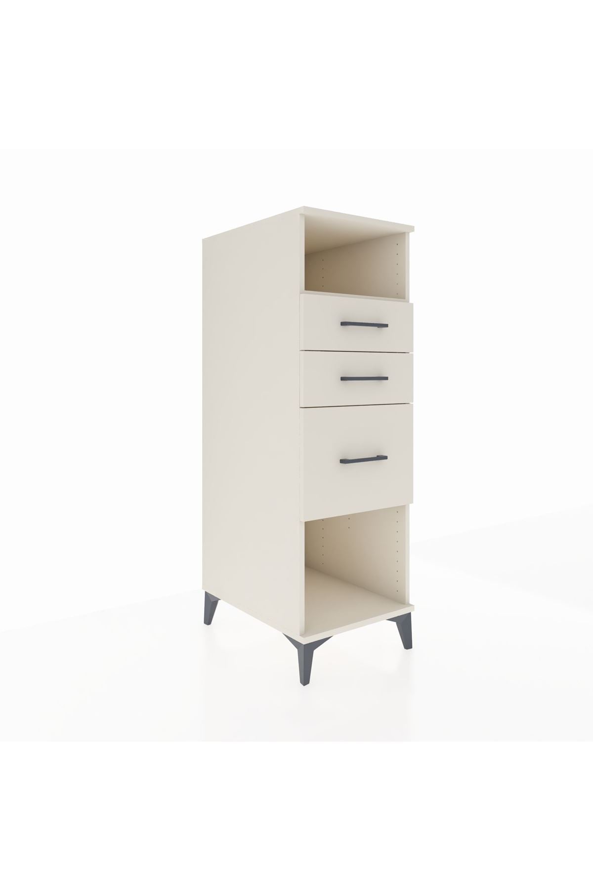 Kronos Dolap Tek Raflı 3 Çekmeceli 44x59x134 - S82M081V1C