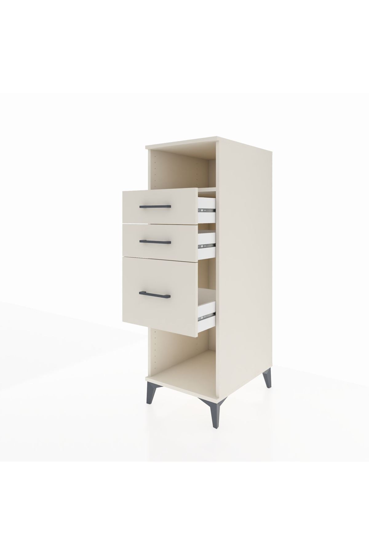Kronos Dolap Tek Raflı 3 Çekmeceli 44x59x134 - S82M081V1C