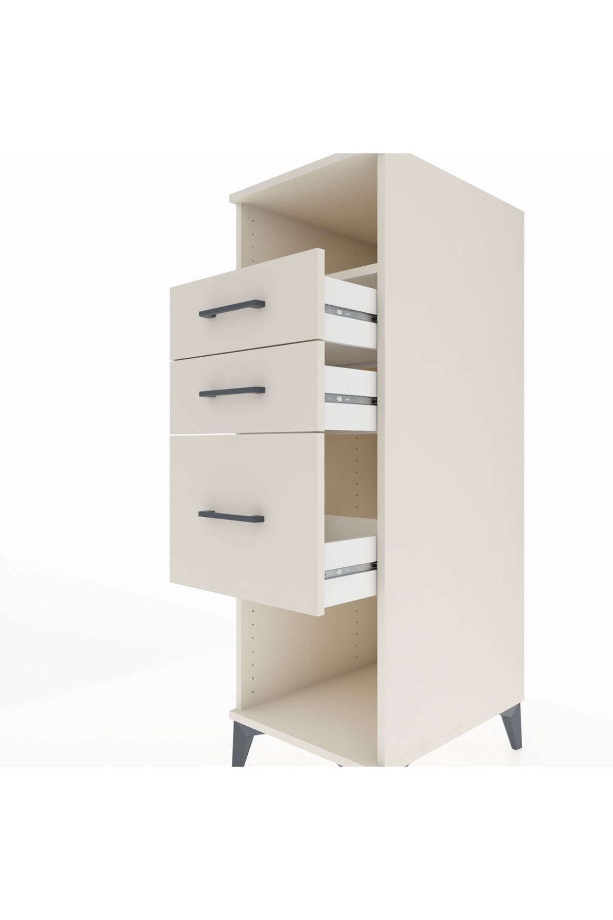 Kronos Dolap Tek Raflı 3 Çekmeceli 44x59x134 - S82M081V1C