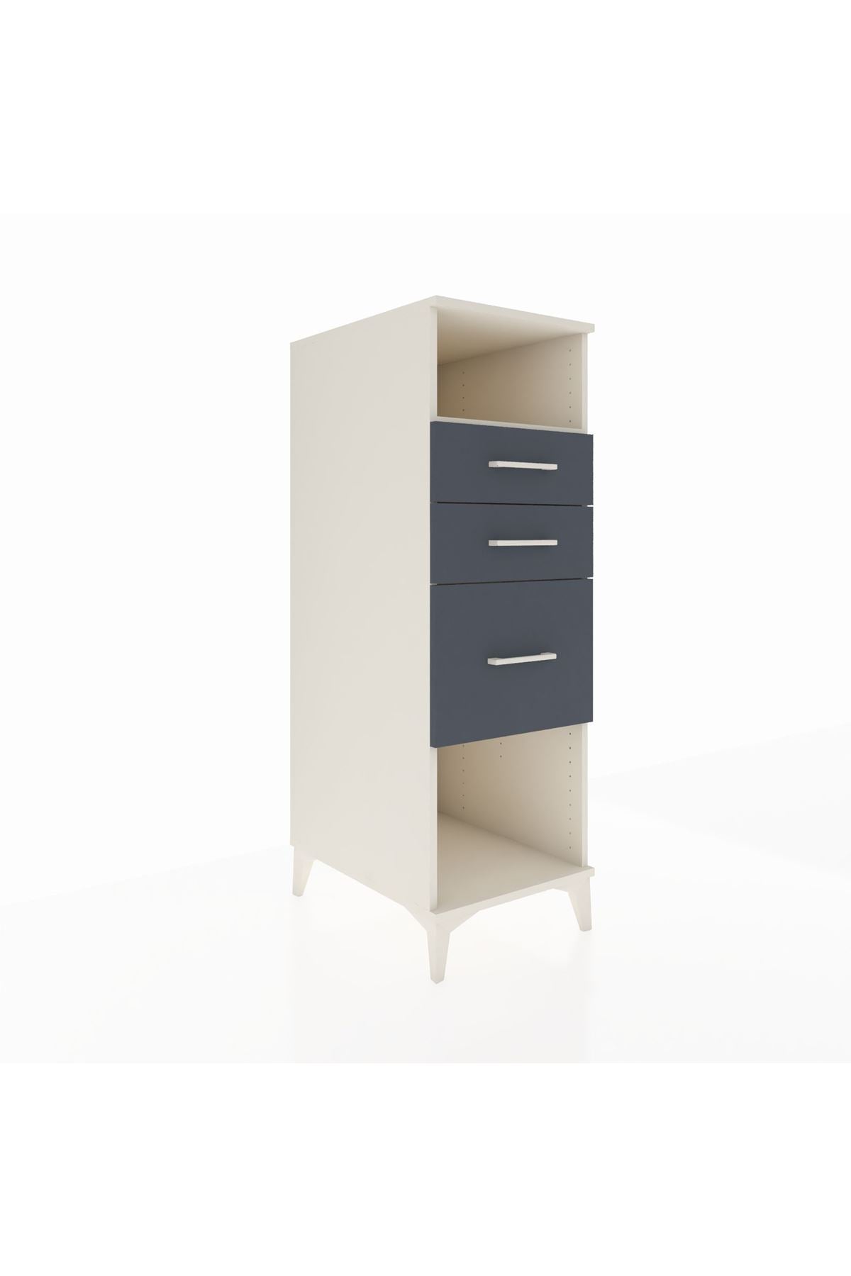 Kronos Dolap Tek Raflı 3 Çekmeceli 44x59x134 - S82M081V2C