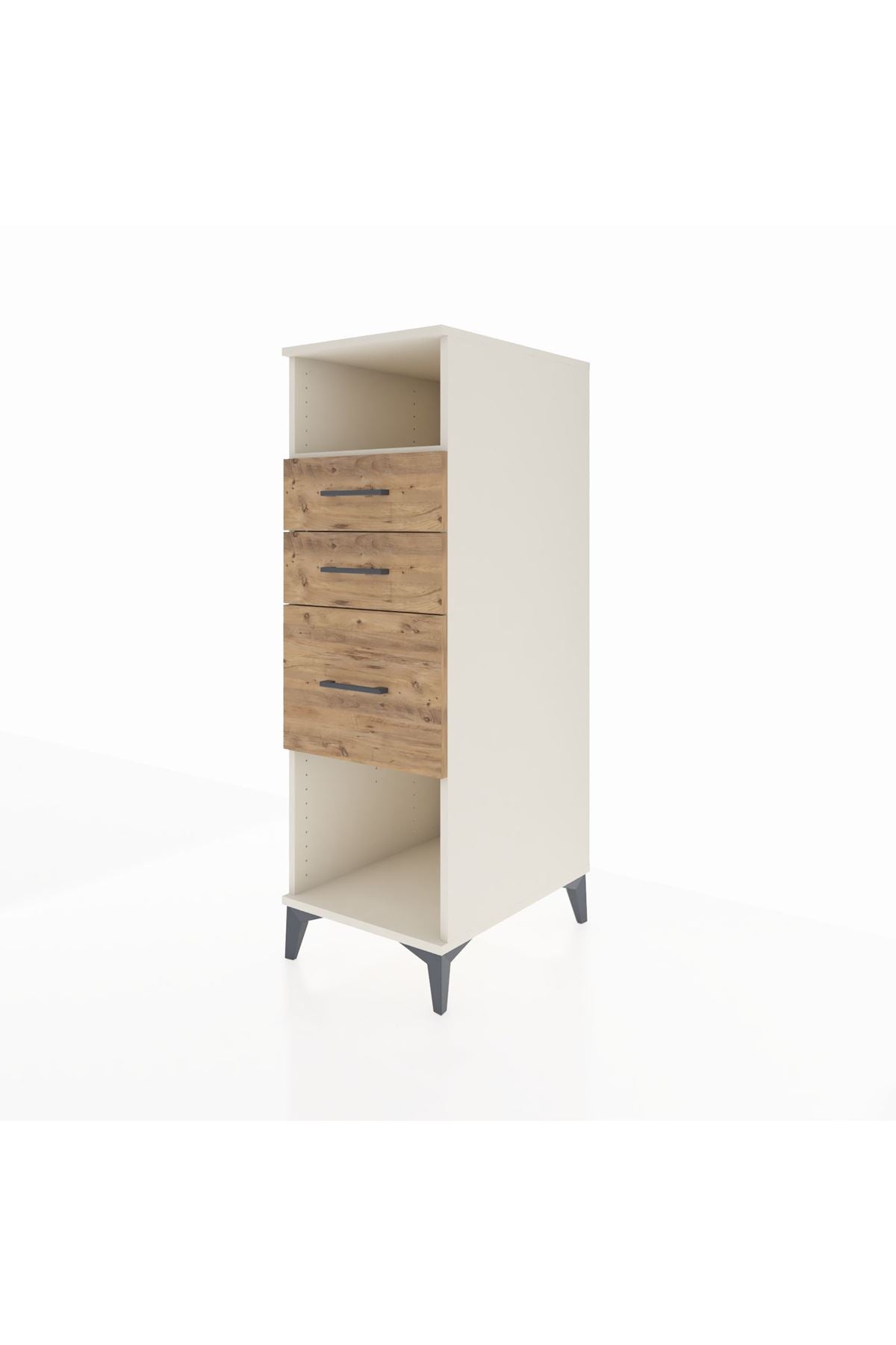 Kronos Dolap Tek Raflı 3 Çekmeceli 44x59x134 - S82M081V3C