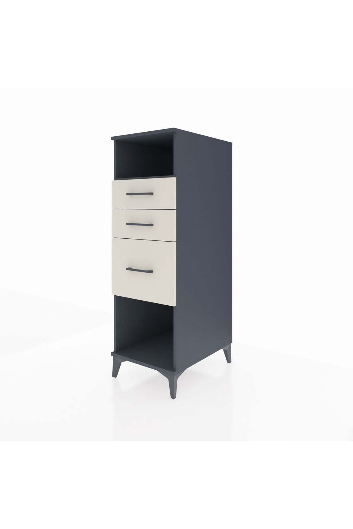 Kronos Dolap Tek Raflı 3 Çekmeceli 44x59x134 - S82M081V4C