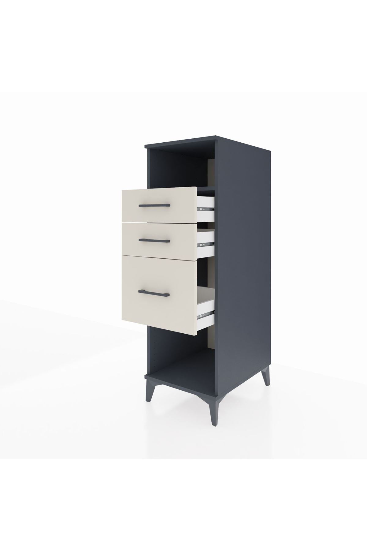 Kronos Dolap Tek Raflı 3 Çekmeceli 44x59x134 - S82M081V4C