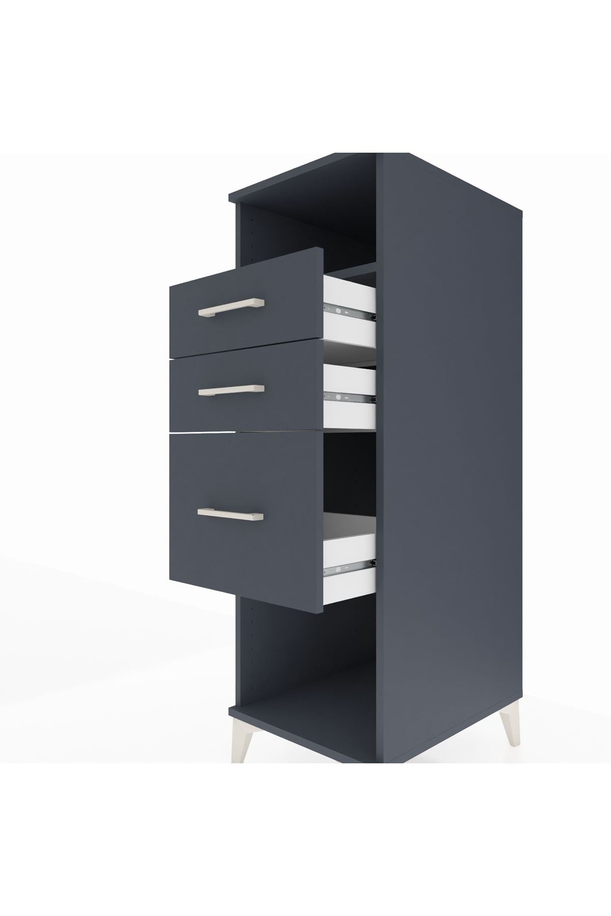 Kronos Dolap Tek Raflı 3 Çekmeceli 44x59x134 - S82M081V5C