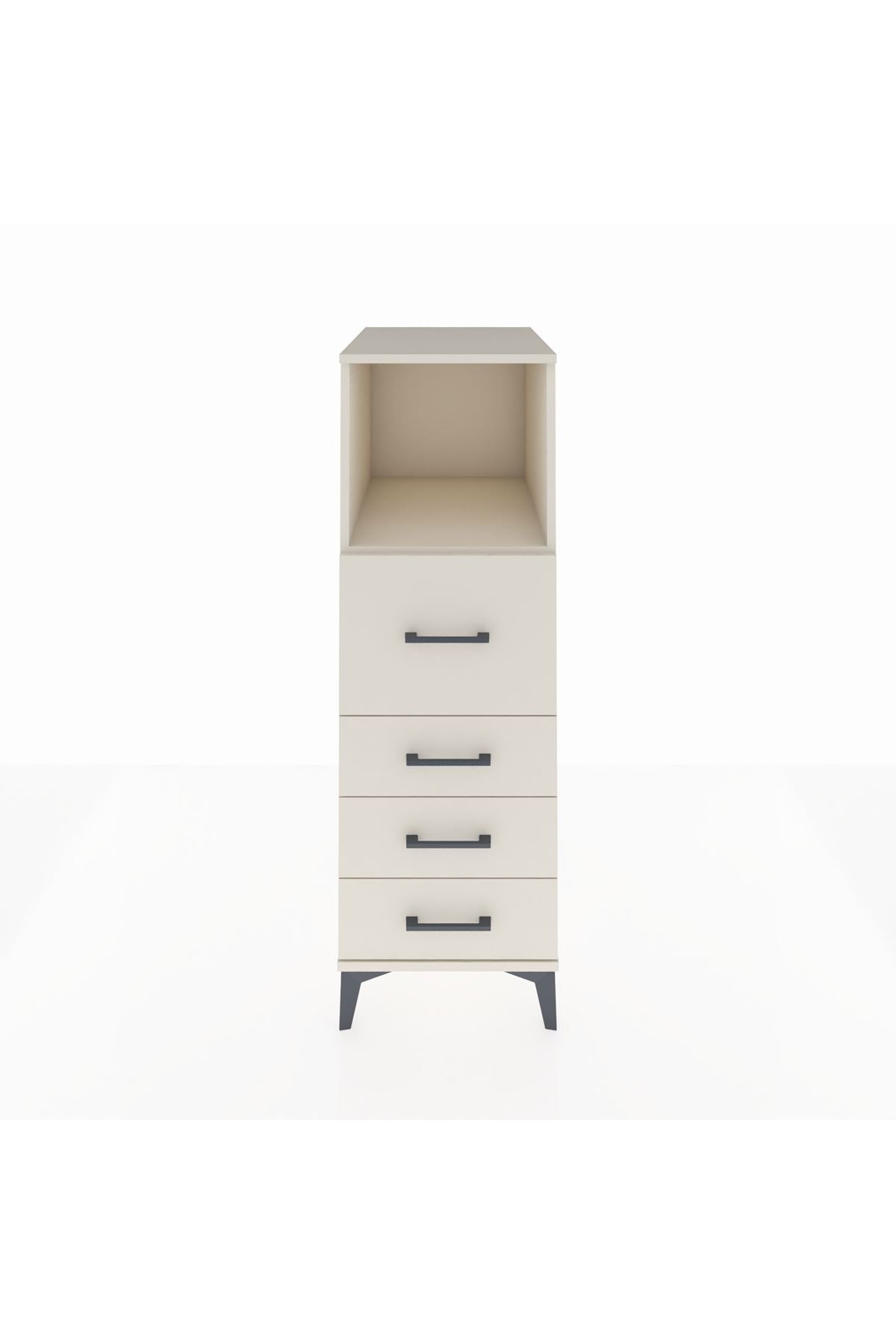 Kronos Dolap Tek Raflı 4 Çekmeceli 44x59x134 - S82M082V1C