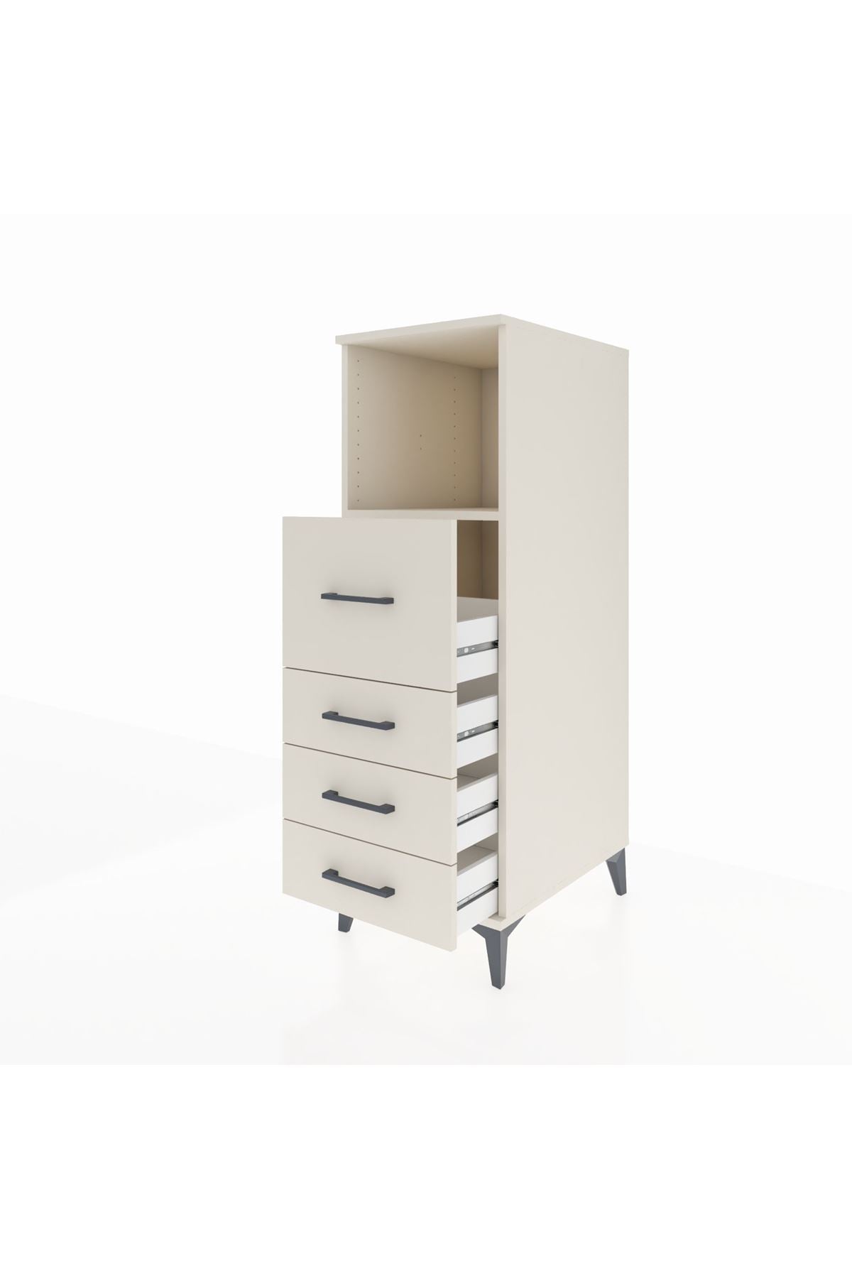 Kronos Dolap Tek Raflı 4 Çekmeceli 44x59x134 - S82M082V1C