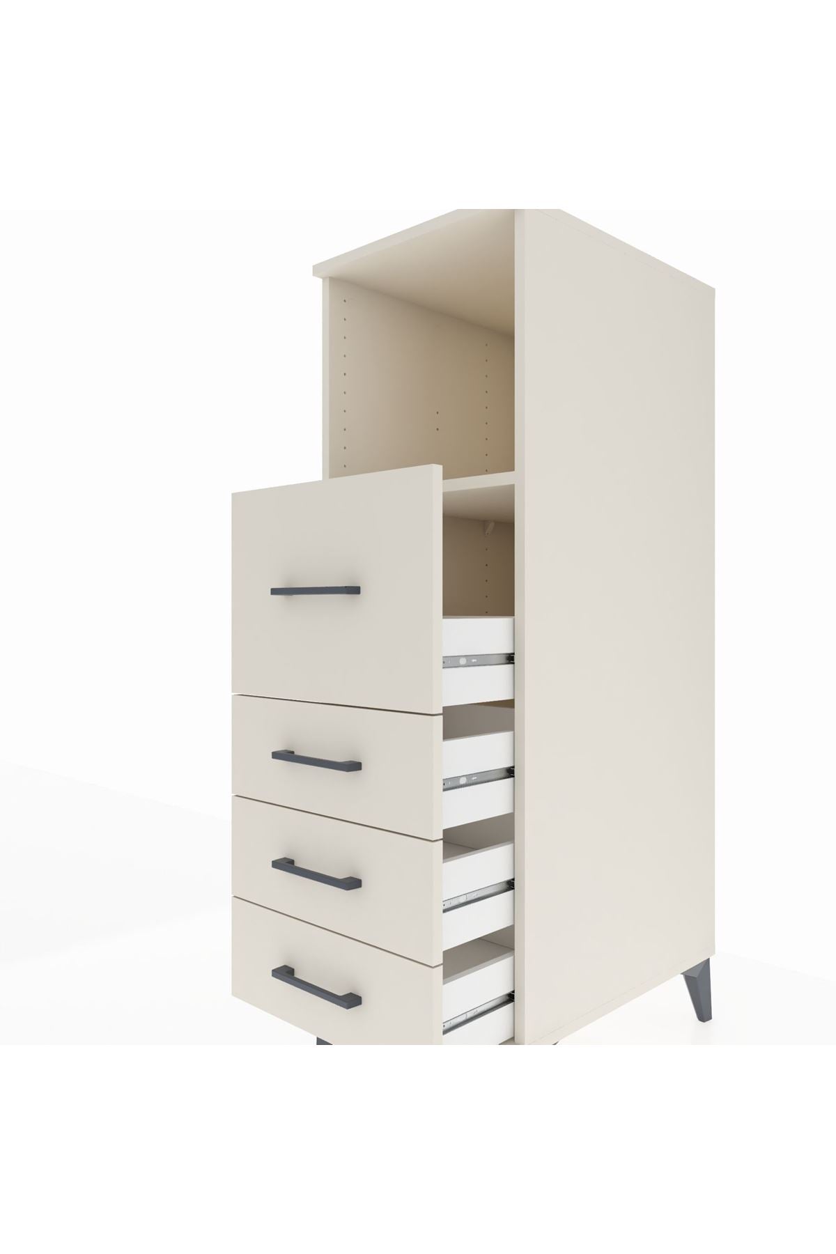 Kronos Dolap Tek Raflı 4 Çekmeceli 44x59x134 - S82M082V1C