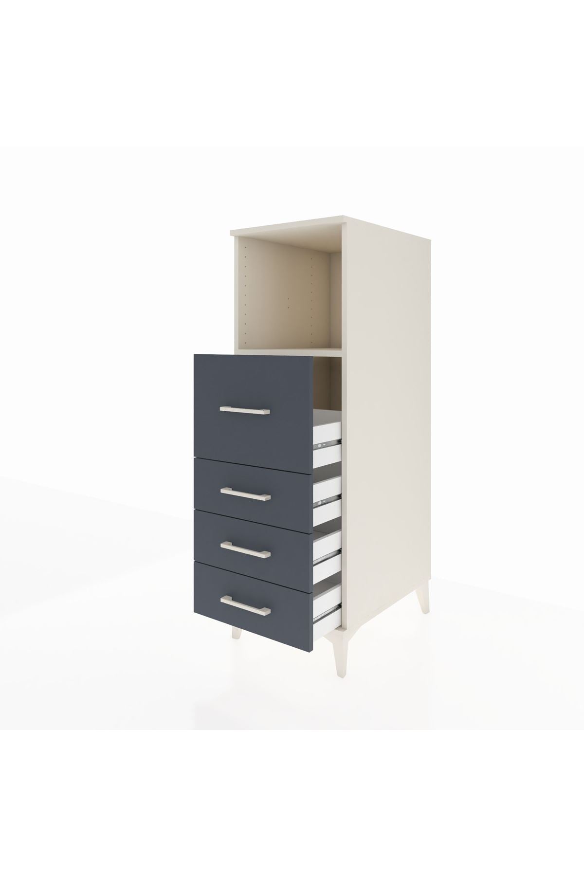 Kronos Dolap Tek Raflı 4 Çekmeceli 44x59x134 - S82M082V2C