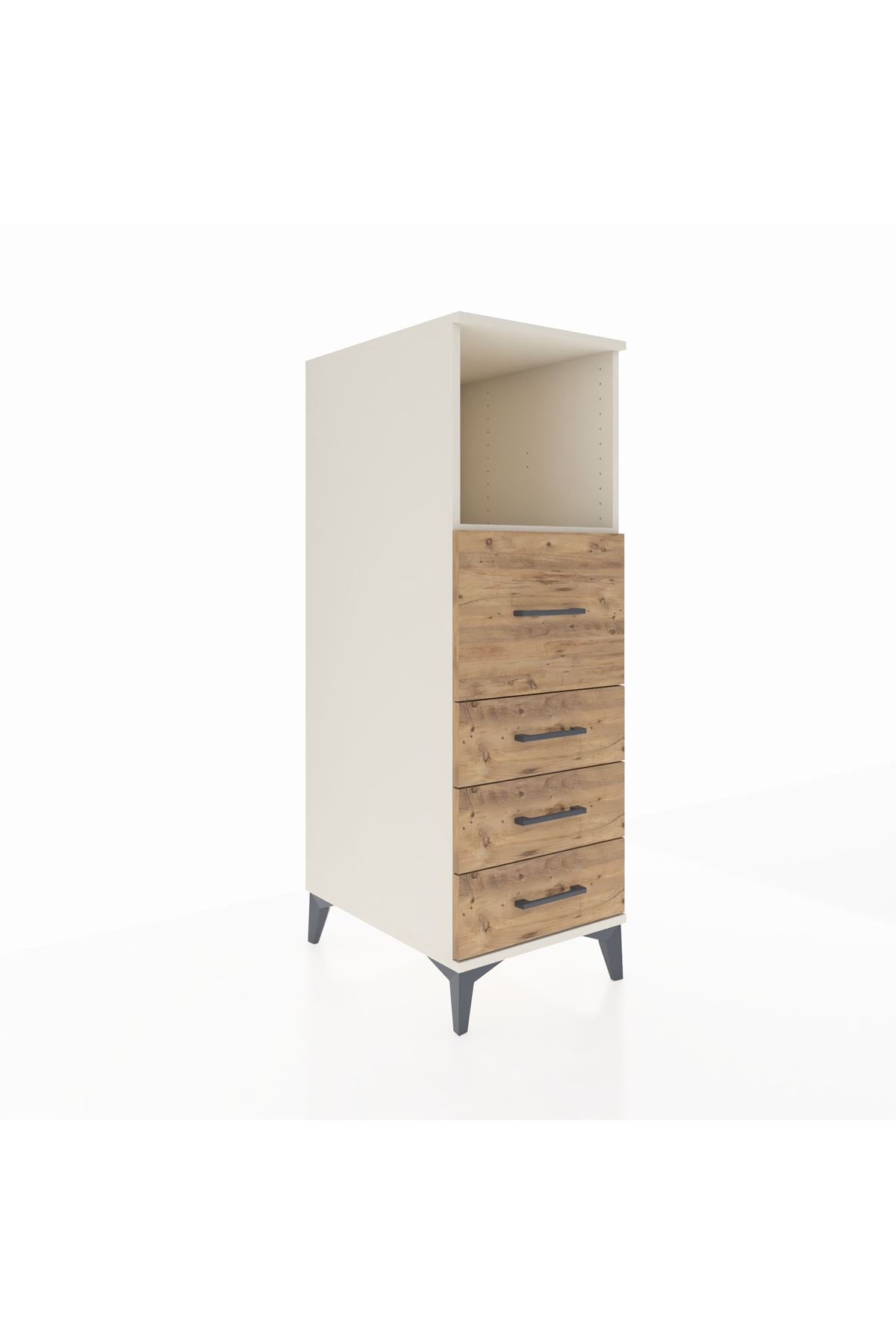 Kronos Dolap Tek Raflı 4 Çekmeceli 44x59x134 - S82M082V3C