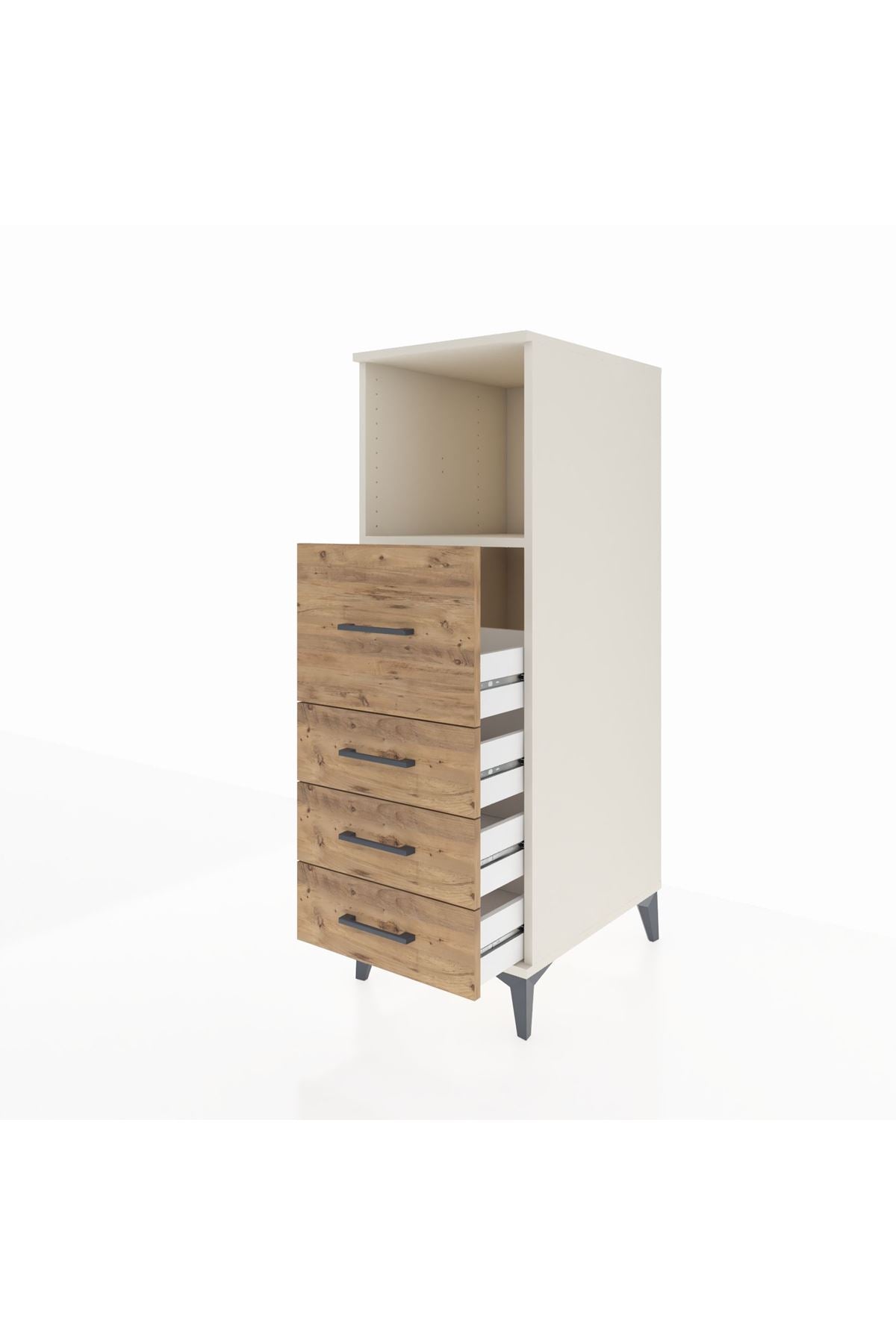 Kronos Dolap Tek Raflı 4 Çekmeceli 44x59x134 - S82M082V3C