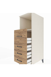 Kronos Dolap Tek Raflı 4 Çekmeceli 44x59x134 - S82M082V3C