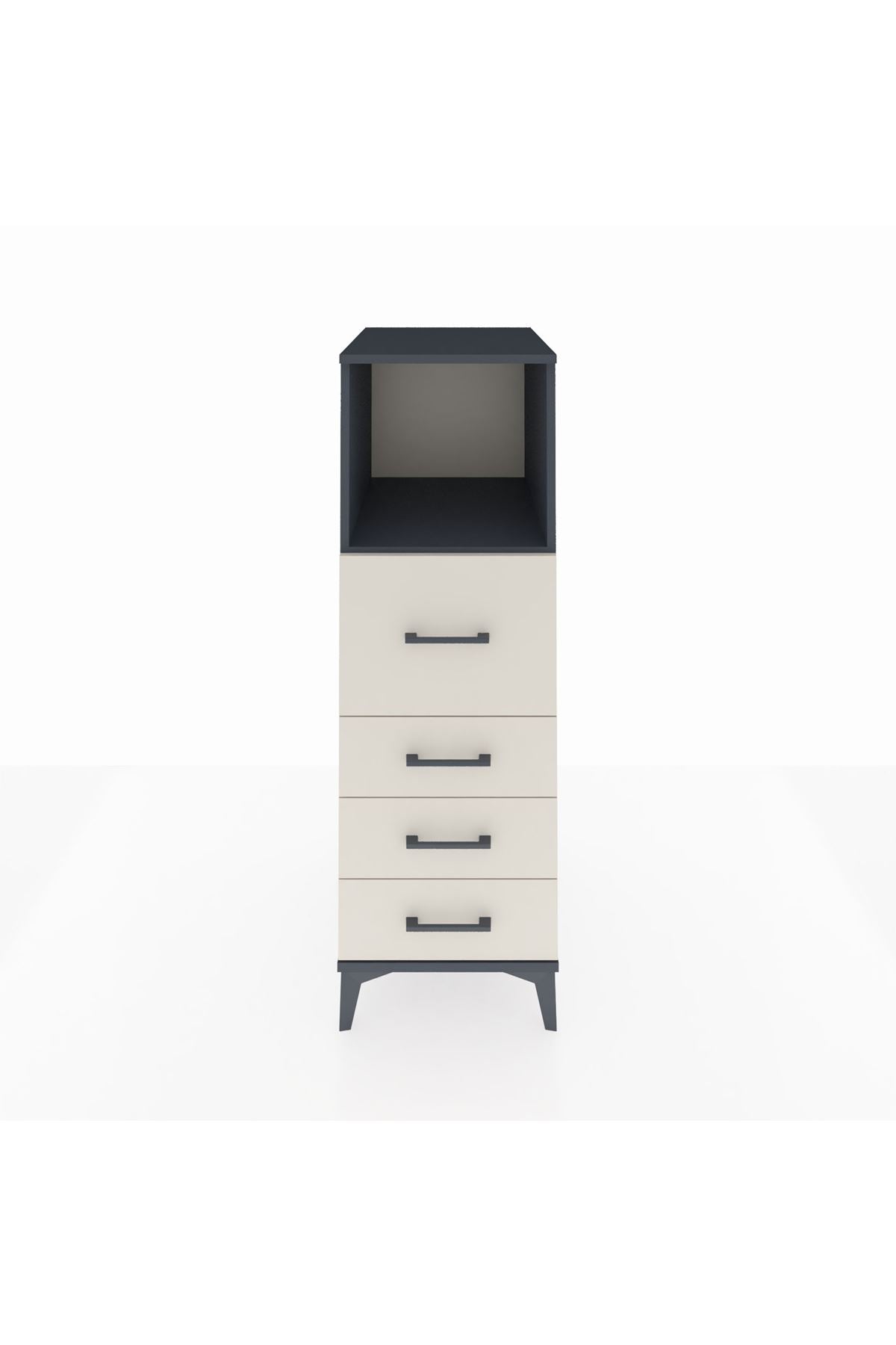 Kronos Dolap Tek Raflı 4 Çekmeceli 44x59x134 - S82M082V4C